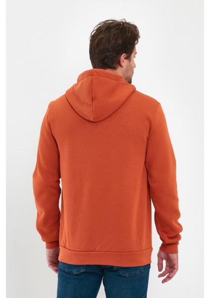 3 Ip Şardonlu Kapuşonlu Cepsiz Sweatshirt RD24KE054902
