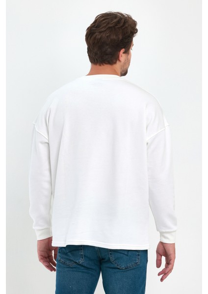 3 İplik Şardonsuz Bisiklet Yaka Sweatshirt RD24KE055407 indirimleri