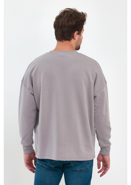 3 İplik Şardonsuz Bisiklet Yaka Sweatshirt RD24KE055407 indirimleri