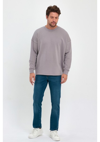 3 İplik Şardonsuz Bisiklet Yaka Sweatshirt RD24KE055407 fiyatları