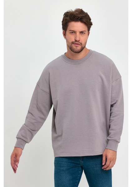 3 İplik Şardonsuz Bisiklet Yaka Sweatshirt RD24KE055407 fırsatları