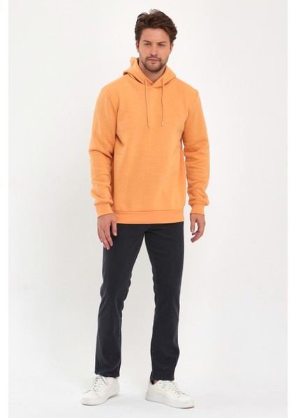 3 Ip Şardonlu Kapuşonlu Cepsiz Sweatshirt RD24KE054902