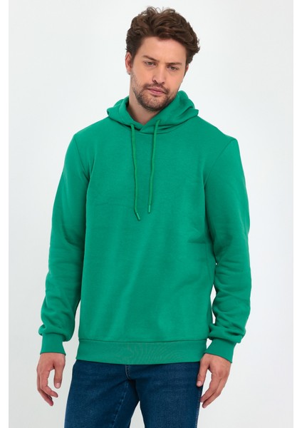 3 Ip Şardonlu Kapuşonlu Cepsiz Sweatshirt RD24KE054902