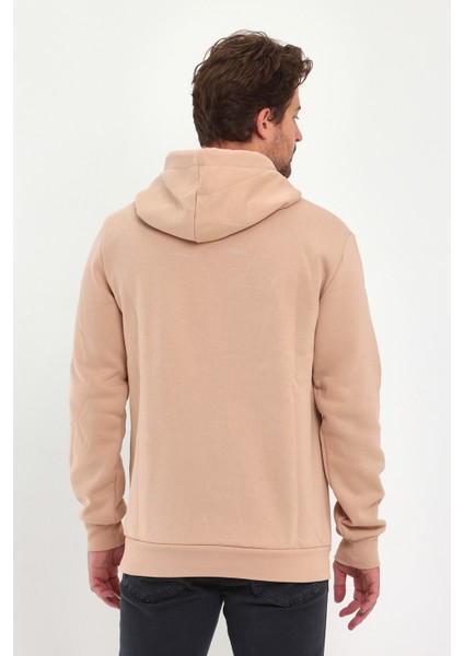3 Ip Şardonlu Kapuşonlu Cepsiz Sweatshirt RD24KE054902