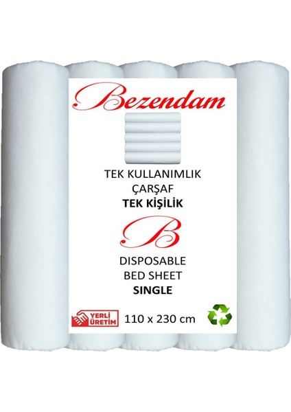 Tek Kullanımlık Çarşaf Yatak Örtüsü Kullan At Çarşaf Tek Kişilk 100 Adet