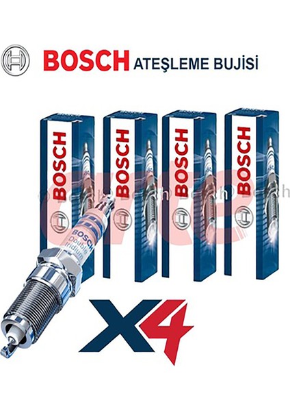 Çift Iridyum Buji Takımı Mazda 3 1.6 2003-2008 4 Adet