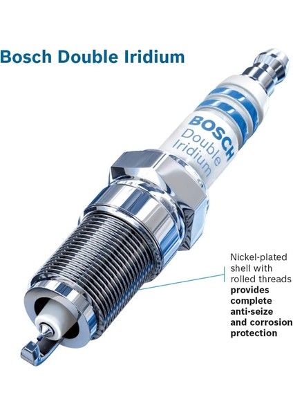 Nissan Primera (P12) 1.6 1.8 2.0 Bosch Çift Iridyum Buji 2002-2008 4 A