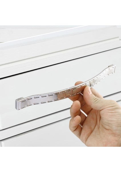 Mobilya Banyo Mutfak Dolabı Çekmece Kapı Dolap Kapak Kulpu Metal Kulbu Krom 224 mm Kulp