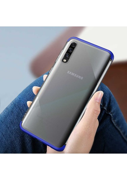 Samsung Galaxy A50 Kılıf Şeffaf Mat Görünümlü Transparan Tasarımlı Kapak (Nili) modelleri