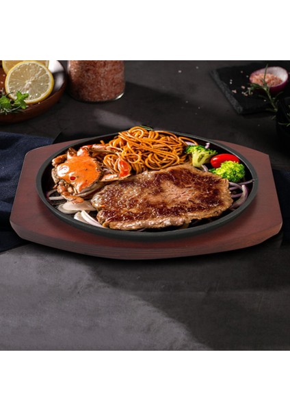 Dökme Pişirme Aksesuar Yuvarlak Pan Grill Hanehalkı 23CM (Yurt Dışından)