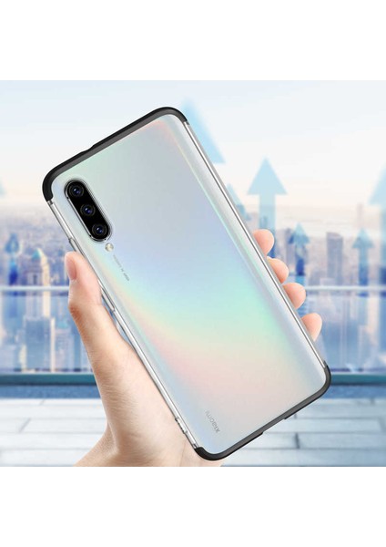 Xiaomi Mi A3 Kılıf Şeffaf Mat Görünümlü Transparan Tasarımlı Kapak (Nili)