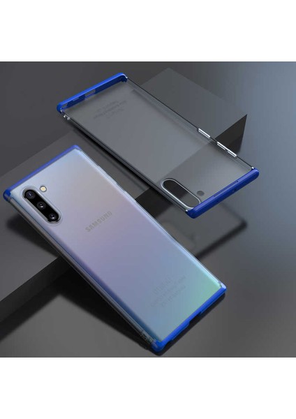 Samsung Galaxy Note 10 Kılıf Şeffaf Mat Görünümlü Transparan Tasarımlı Kapak (Nili)