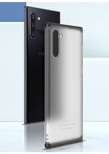 Samsung Galaxy Note 10 Kılıf Şeffaf Mat Görünümlü Transparan Tasarımlı Kapak (Nili) fiyatları