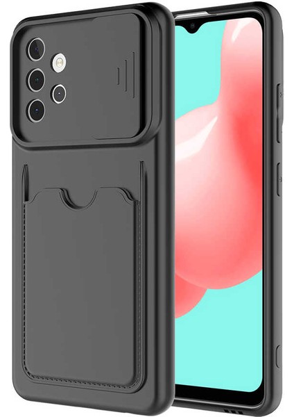 Samsung Galaxy A32 4g Kılıf Cüzdan Slayt Sürgülü Kamera Korumalı Kartllıklı Bölmeli Silikon Kapak (Kartix) fiyatları