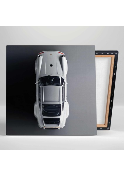 Beyaz Porsche Klasik Araba Efsane Kanvas Tablo fiyatları