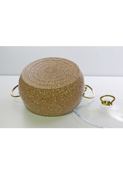 Eco Gold Granit 28 cm Derin Tencere