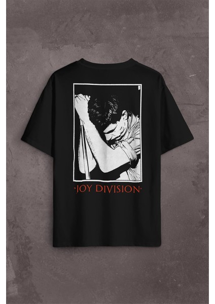 Joy Division Ian Curtis 90S Rock Punk Uk Sırt Ön Baskılı Oversize Tişört T-Shirt