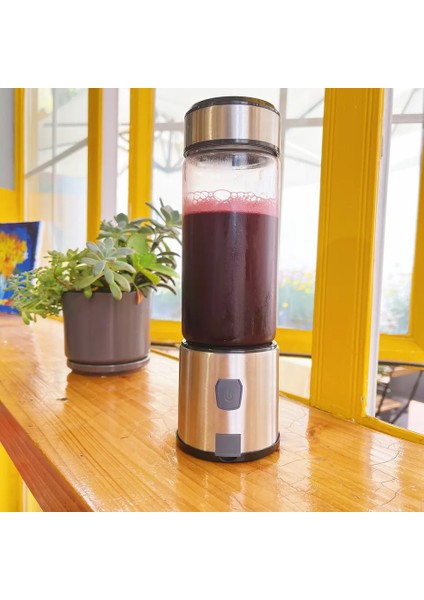 6 Bıçaklı Taşınabilir ve Şarj Edilebilir Meyve Sıkacağı ve Blender Spow