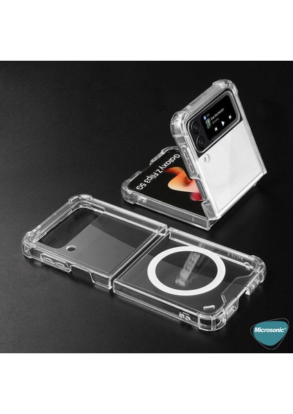 Samsung Galaxy Z Flip 3 Kılıf Magsafe Clear Soft Şeffaf