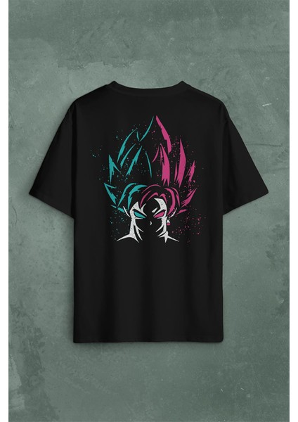 Dragon Ball Z Son Goku Sırt Ön Baskılı Oversize Tişört T-Shirt fiyatları