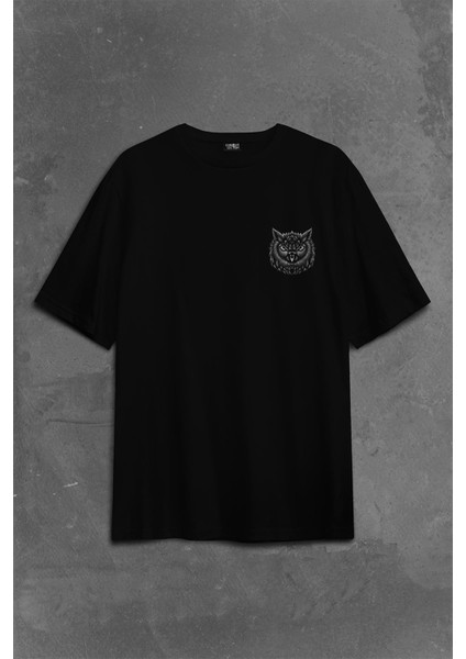 Owl Baykuş Üzgün Kız Güçlü Kadın Sırt Ön Baskılı Oversize Tişört T-Shirt