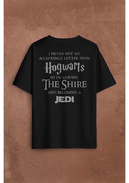 Star Wars Jedi I Never My Acceptance Letter Sırt Ön Baskılı Oversize Tişört T-Shirt fiyatları