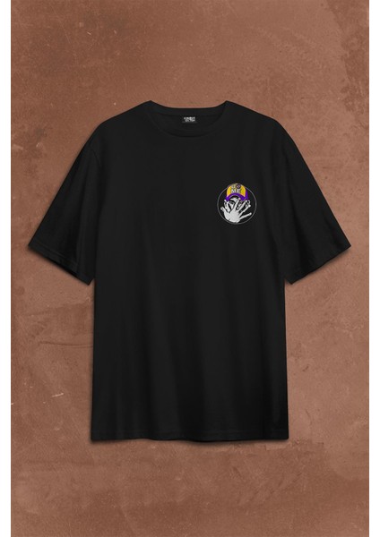 John Cena You Me Never Give Up Cenation Asla Pes Etme Sırt Ön Baskılı Oversize Tişört T-Shirt
