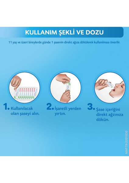 Yetişkin 9'lu Saşe 6 Milyar Bacillus Clausii Sporu İçeren Probiyotik + Bisolviral Sprey, Seyahat Paketi