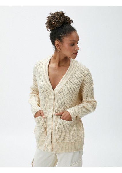 Örgü Hırka V Yaka Düğmeli fiyatları