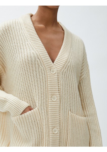 Örgü Hırka V Yaka Düğmeli indirimleri