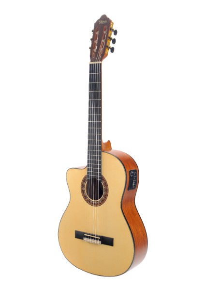 VC304CEL Solak Elektro Klasik Gitar Naturel