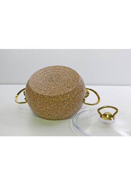 Eco Gold Granit 22 cm Derin Tencere