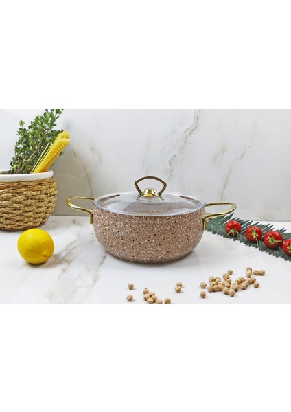 Evita Eco Gold Granit 20 cm Derin Tencere