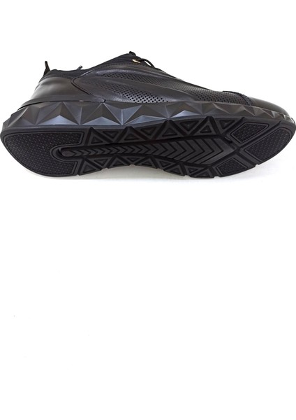 Siyah Deri Erkek Sneaker Ayakkabı indirimleri