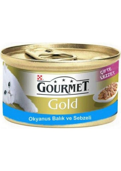 6 Adet Gourmet Gold Balik&ispanak Çifte Lezzet-85 gr