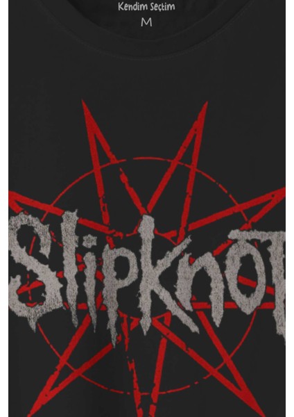 Slipknot Red Yıldız Rock Metal Music Baskılı Tişört T-Shirt