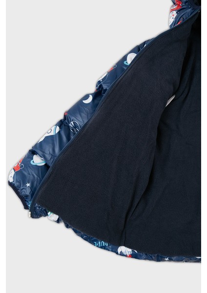 Ekstra Dolgulu İçi Yumuşak Polarlı Kapüşonlu Şişme Mont Erkek Çocuk MONT 5763006 fırsatları