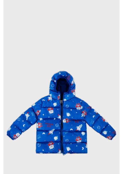 Ekstra Dolgulu İçi Yumuşak Polarlı Kapüşonlu Şişme Mont Erkek Çocuk MONT 5763006 modelleri