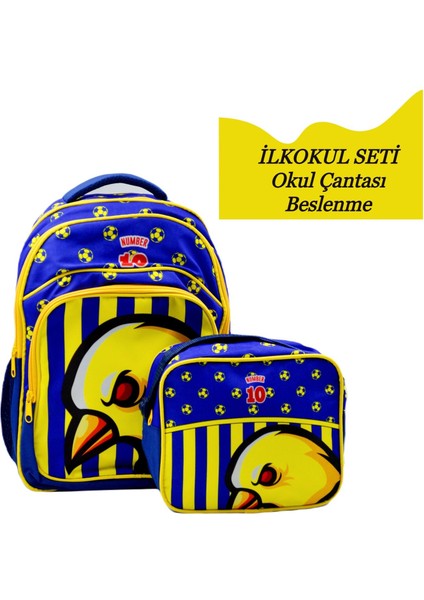 3 Bölmeli Ilkokul Okul Sırt Çantası ve Beslenme Çantası Fenerbahçe fiyatları