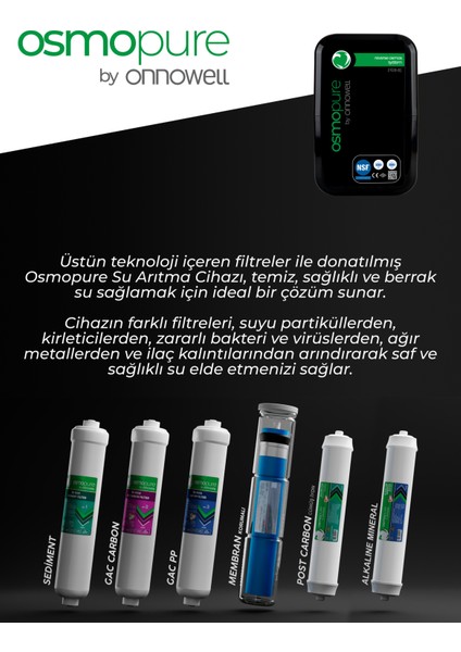 Prime Ters Osmoz Alkali Mineral Su Arıtma Cihazı, Musluk