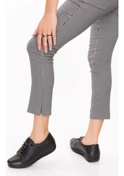 ARTI ARTI AYAKKABI ARTI-ARTI001-2207 Deri Yürüyüş Tabanlı Kadın Siyah Ayakkabı