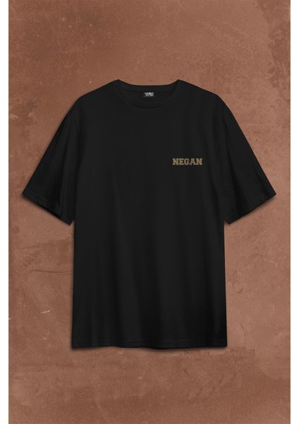I Am Negan The Walking Dead Yürüyen Ölüler Sırt Ön Baskılı Oversize Tişört T-Shirt fiyatları