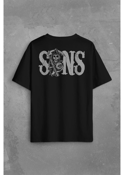 Sons Of Anarchy Redwood Anarşi Eylem Sırt Ön Baskılı Oversize Tişört T-Shirt fiyatları