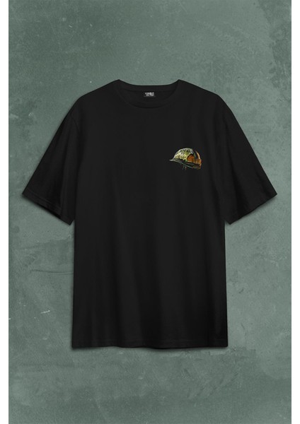 Full Metal Jacket Stanley Kubricks New Fma Sırt Ön Baskılı Oversize Tişört T-Shirt