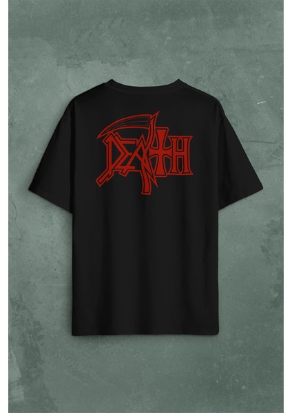 Death Life Will Never Last Metal Band Metallica Sırt Ön Baskılı Oversize Tişört T-Shirt fiyatları