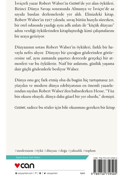 Gezinti ve Diğer Öyküler - Robert Walser modelleri