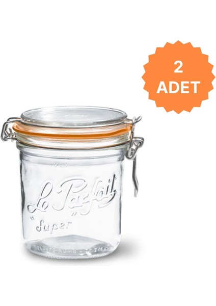 Le Parfait Super Terrines Klipsli/contalı Cam Kavanoz 750ML (2 Adet)