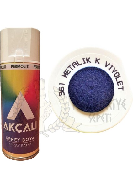 Sprey Boya Metalik Koyu Viyolet Mor (Simli) 400 ml - 361