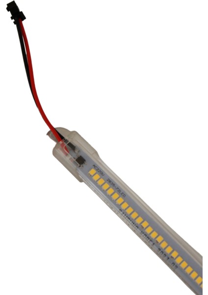 220 Volt 2835 Çubuk LED 30 cm Kasalı Dim Edilebilir Bar LED Gün Işığı 3000-3200K-Şeffaf Cam