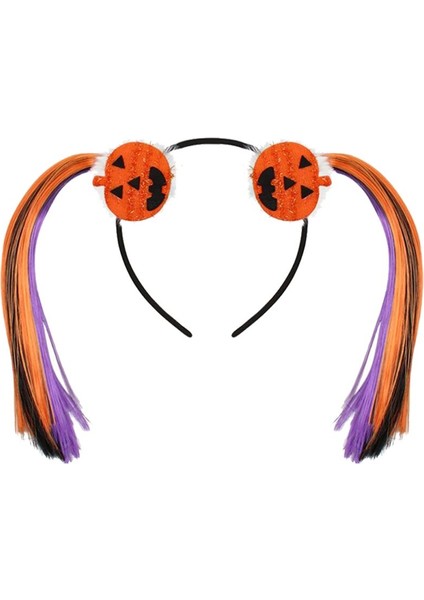 Halloween Saçlı Balkabağı Tacı Yetişkin Çocuk Uyumlu 1 Adet 14 x 11 cm fiyatları